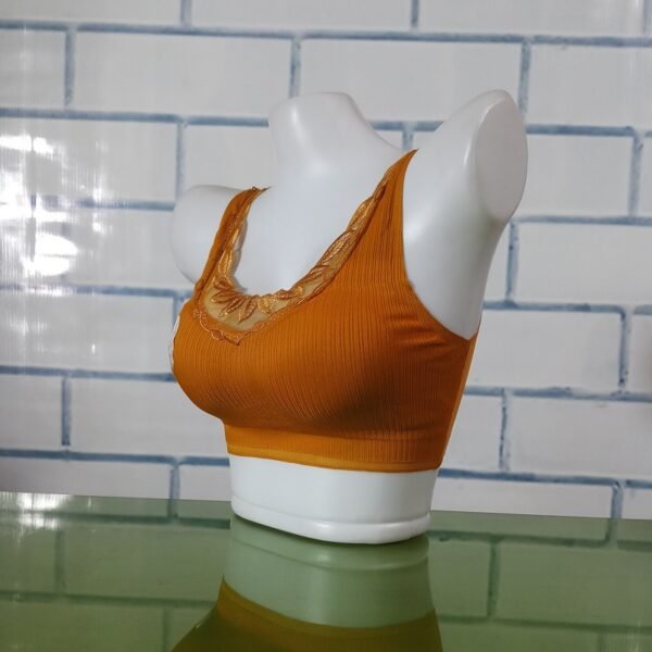 Deep V Bralette See Through Push Up Removable Pad Bralette Wirefree ZL20