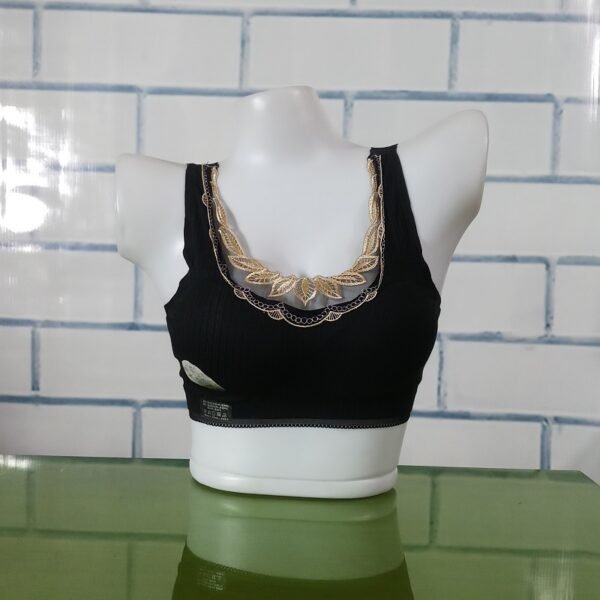 Deep V Bralette See Through Push Up Removable Pad Bralette Wirefree ZL20