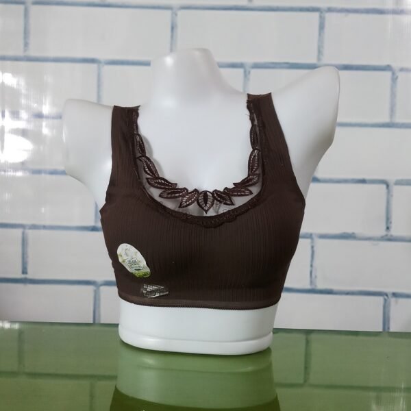 Deep V Bralette See Through Push Up Removable Pad Bralette Wirefree ZL20