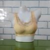 Deep V Bralette See Through Push Up Removable Pad Bralette Wirefree ZL20