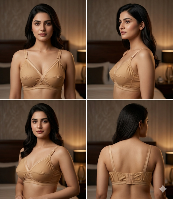 Cotton Cross Over Comfort Bra