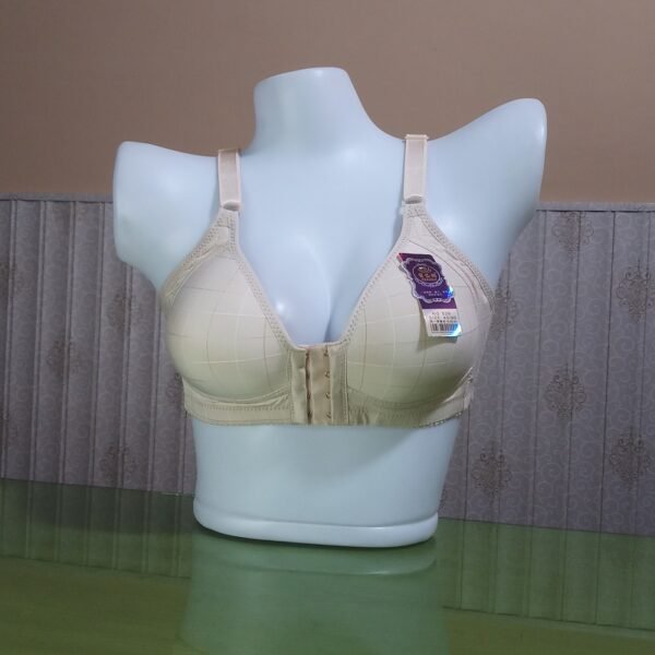 Front Open Bra Soft Thin Padded 539 Antique White
