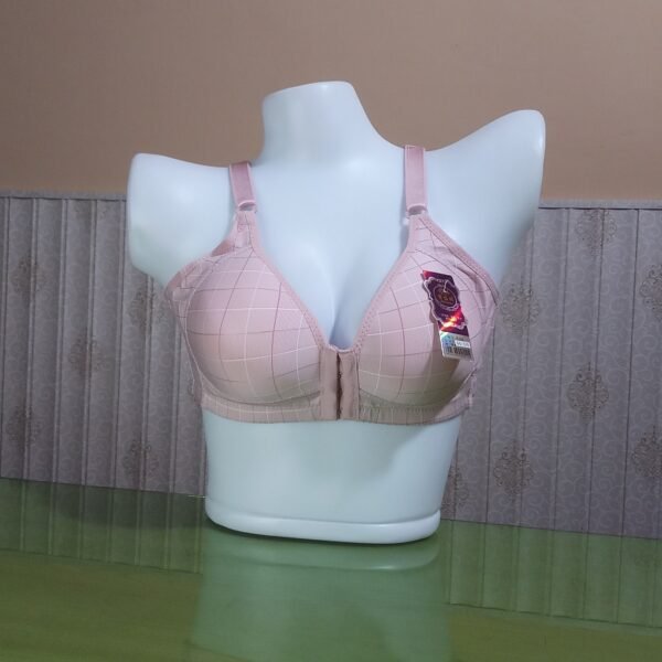 Front Open Bra Soft Thin Padded 539 Tea Pink Front
