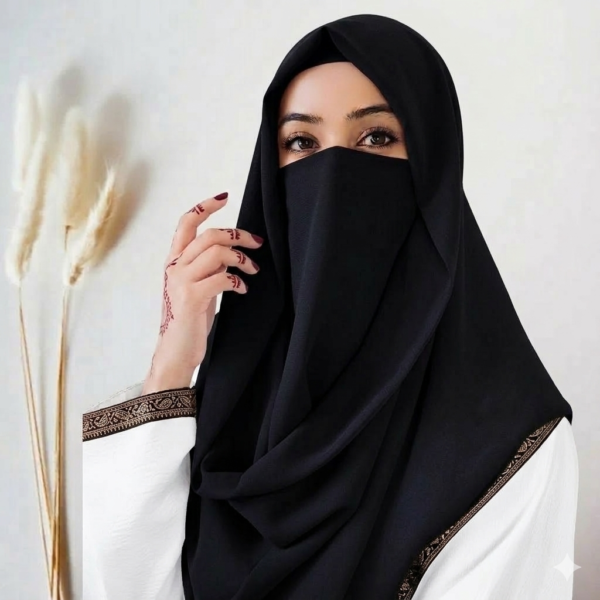misri hijab and niqab 2 in 1 islamic face veil for women umrah hajj prayer hijab pakistan