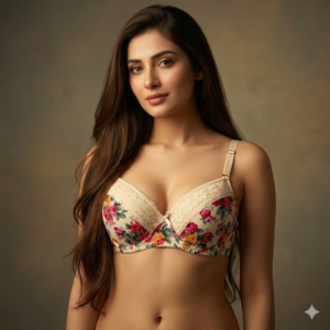 women net strapless push up bra B cup padded underwire floral strapless bra ladies lingerie Pakistan