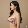 women net strapless push up bra B cup padded underwire floral strapless bra ladies Pakistan
