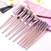 O.TWO.O Professional Cosmetic Brush Set Chrome Handle Soft Fiber Makeup Brushes