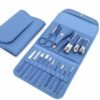 Complete Stainless Steel Nail Care Set 16 in 1 Professional Manicure Pedicure Grooming Kit