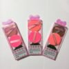 3 pcs soft round makeup puff set with ribbon strap for powder and foundation blending cosmetic sponge FP-337