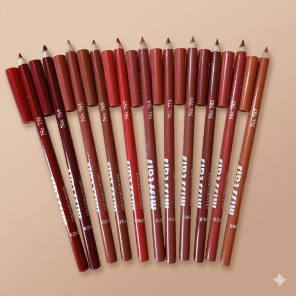 Miss Tais lip liner pencil high pigmented waterproof long lasting soft lip contour pencil for smooth matte lips