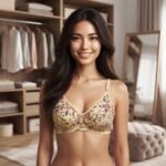 Floral Malai fabric bra C Cup for women